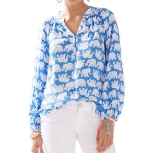 Lilly Pulitzer Elsa Top “Tusk in the Sun”